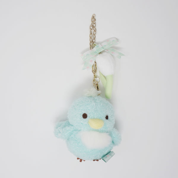2021 Mint Little Blue Bird Plush Keychain - Koguma's Friend Theme Rilakkuma Store Limited - San-X