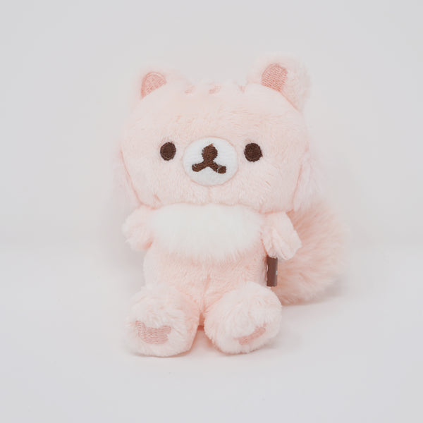 (No Tags) 2021 Sakura Little Squirrel Plush Keychain - Chairoikoguma's Plush Theme - Always with Rilakkuma - San-X