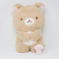 2021 Reversible Chairoikoguma & Rilakkuma with Dog Plush Cushion - Marche Theme - San-X