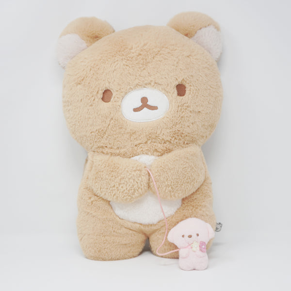 2021 Reversible Chairoikoguma & Rilakkuma with Dog Plush Cushion - Marche Theme - San-X