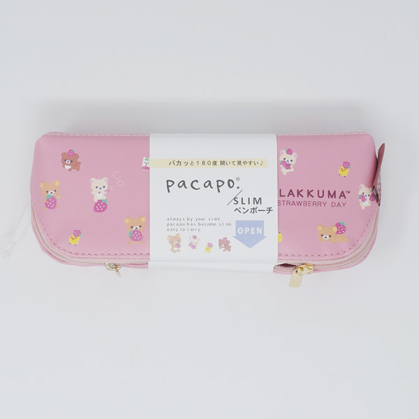 2024 Slim Pen Pouch - Korilakkuma's Full of Strawberry Day - Rilakkuma