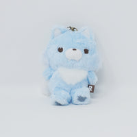 No Tags) 2021 Blue Wolf Plush Keychain - Always with Rilakkuma