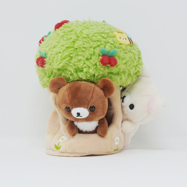 (No Tags) 2016 Korilakkuma & Chairoikoguma Plush Playset - New Friends Theme Rilakkuma Store Limited