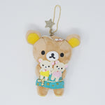 (No Tags) Rilakkuma Gemini Plush Keychain - Zodiac Theme - San-X