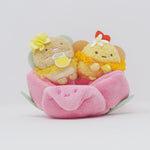 2023 Tonkatsu & Ebi Fry no Shippo Tenori Plush Set - Zassou & Fairy Flower Garden Theme - Sumikkogurashi