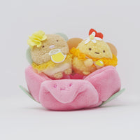 2023 Tonkatsu & Ebi Fry no Shippo Tenori Plush Set - Zassou & Fairy Flower Garden Theme - Sumikkogurashi - San-X