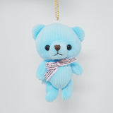 Blue Bear “Lucy” Plush Keychain - 2nd Edition Little Corduroy Bears Code & Roy - Yell Japan