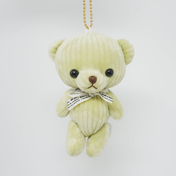 Green Bear “Belle” Plush Keychain - 2nd Edition Little Corduroy Bears Code & Roy - Yell Japan