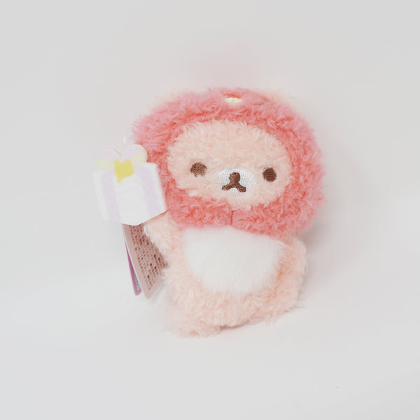 2023 Sakura Little Squirrel Fuzzy Plush Badge - Nikoniko Happy for You Rilakkuma - San-X