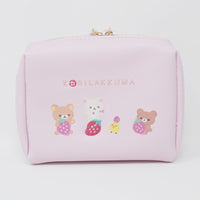 Zipper Pouch - Korilakkuma's Full of Strawberry Day - Rilakkuma