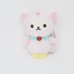 Korilakkuma in Penguin Plush Keychain - Korilakkuma's Full of Strawberry Day - Rilakkuma