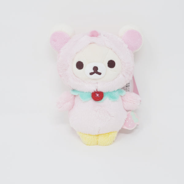 Korilakkuma in Penguin Plush Keychain - Korilakkuma's Full of Strawberry Day - Rilakkuma