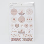 Kuma Bear Gift Wrapping Sticker - Daiso