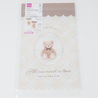 Kuma Bear Zip Bag Design A - Daiso