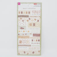 Kuma Bear Collection Sticker Sheet - Daiso