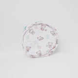 (No Tags) White Round Zipper Prize Pouch - Korilakkuma Vacation Rilakkuma