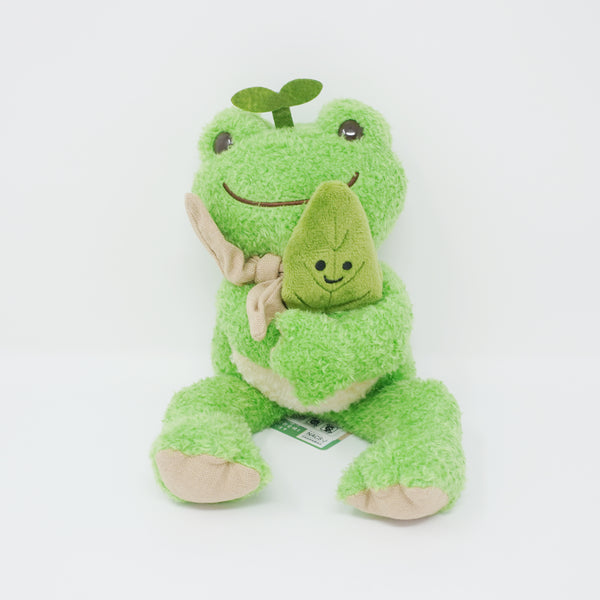 2023 Green Pickles with Leaf Plush - Earth & Pickles the Frog