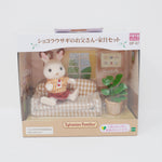 2008 Chocolate Rabbit Father Furniture Set - Sylvanian Families Japan Calico Critters