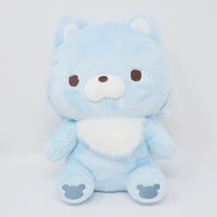 (No Tags) 2021 Blue Wolf Medium Plush - Rilakkuma San-X Chairoikoguma's Cute Plush Theme - San-X