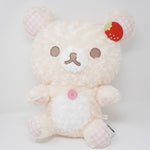2022 Strawberry Korilakkuma Rose Boa XL Prize Plush - Rilakkuma