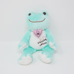 (No Tags) 2016 Teal Thinking of You Pickles Plush - Pickles the Frog Event Limited