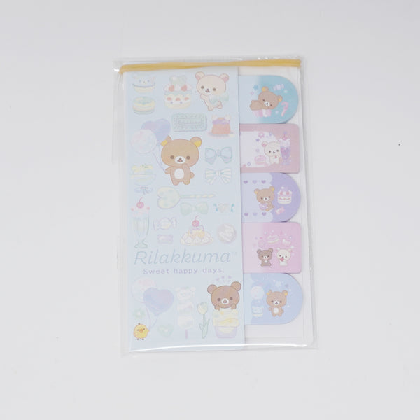 Index Sticker Memo Pattern A - Rilakkuma Sweet Happy Days