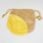 Rilakkuma Plush Ear Drawstring Pouch