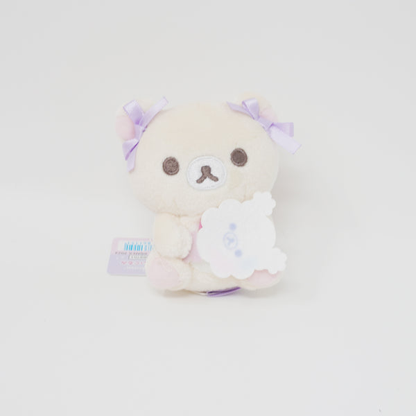 2024 Korilakkuma Sitting Cotton Candy Tenori Plush - Cotton Candy Sky Rilakkuma - San-X