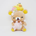 (No Tags) 2012 Rilakkuma & Kiiroitori Plush - Happy Bath Time Rilakkuma Store Limited - San-X