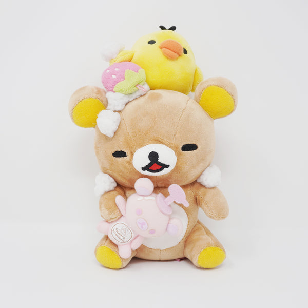 (No Tags) 2012 Rilakkuma & Kiiroitori Plush - Happy Bath Time Rilakkuma Store Limited - San-X