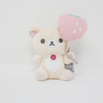 2024 Korilakkuma with Strawberry Balloon Tenori Plush - BASIC RILAKKUMA Favorite Things Rilakkuma - San-X