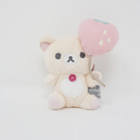2024 Korilakkuma with Strawberry Balloon Tenori Plush - BASIC RILAKKUMA Favorite Things Rilakkuma - San-X