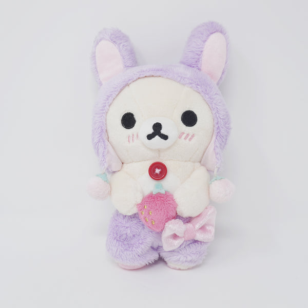 2015 Korilakkuma Purple Strawberry Bunny Plush - Everyone is a Strawberry - Rilakkuma Store Limited - San-X