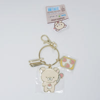 2023 Korilakkuma & Strawberry Toast Enamel Keychain - NEW BASIC RILAKKUMA Vol.2 San-X