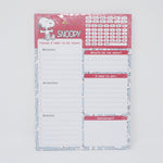 Snoopy Daily Planner Notepad A. Red - Peanuts
