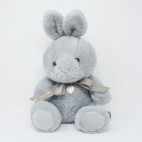 Gray Bunny Rabbit Plush 28 cm June Pearl - Happy Birthcolor Rabbit Heart - Yell Japan