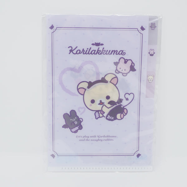 2025 A6 Clear File Mini Index Holder - Korilakkuma's Little Devil Mood - Rilakkuma - San-X