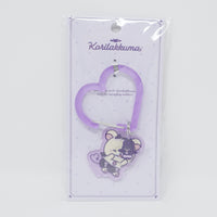 2025 Purple Carabiner Keychain - Korilakkuma's Little Devil Mood - Rilakkuma - San-X