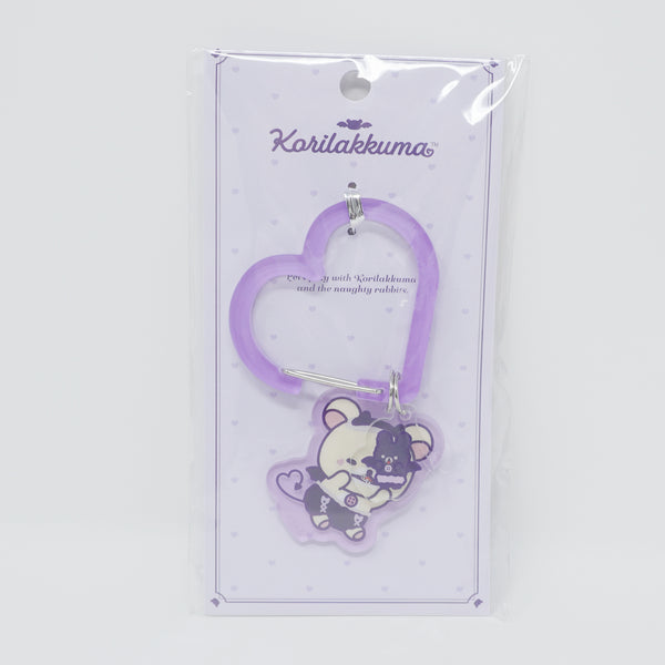 2025 Purple Carabiner Keychain - Korilakkuma's Little Devil Mood - Rilakkuma - San-X