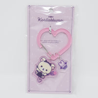 2025 Pink Carabiner Keychain - Korilakkuma's Little Devil Mood - Rilakkuma - San-X