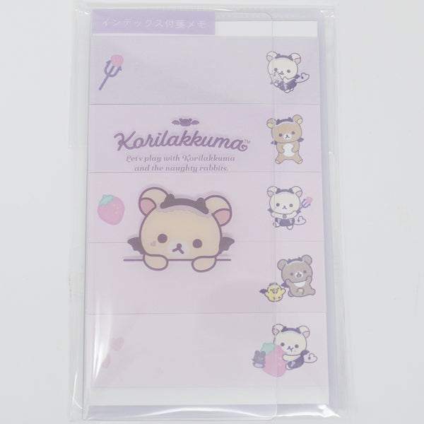 2025 Index Sticky Sheets - Korilakkuma's Little Devil Mood - Rilakkuma - San-X