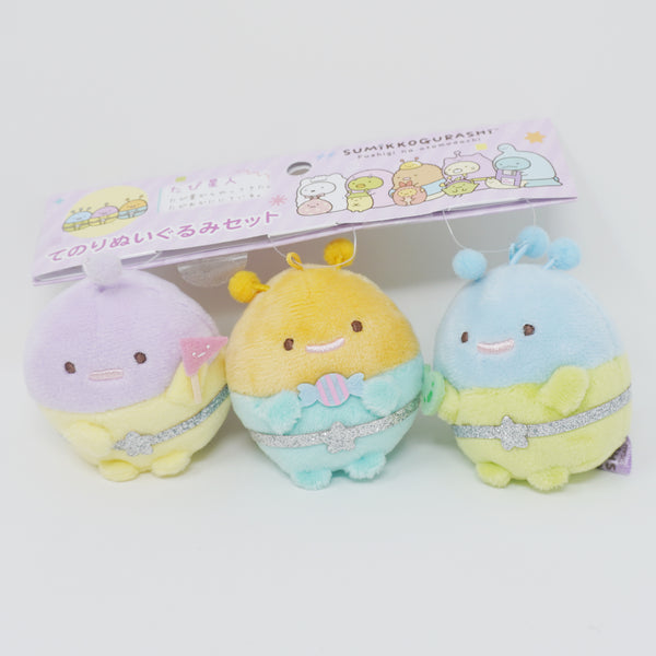 2023 Set of 3 Tapioca Alien Tenori Plush Set - Sumikkogurashi Mysterious Friends - San-X