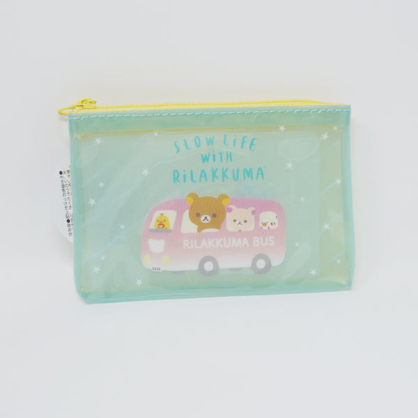 2019 Slow Life with Rilakkuma Green Mini Clear Pouch - Rilakkuma - San-X