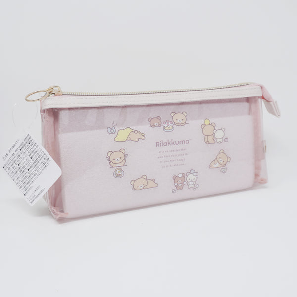 2024 Three Pocket Pen Pouch - Rilakkuma - San-X