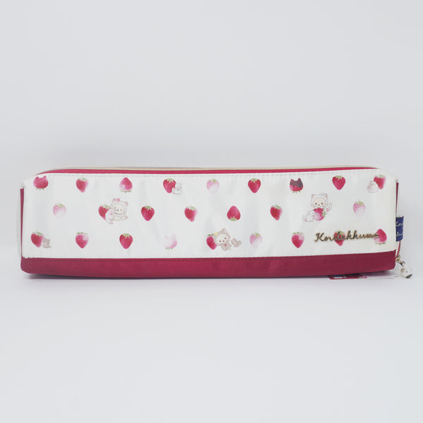 2021 Korilakkuma Hot Hair Tools Pouch Bag - Strawberry Cat Theme Rilakkuma- San-X