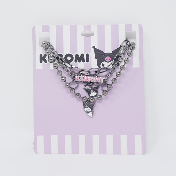 Kuromi 3 Pack E-Girl Chain Necklaces - Sanrio