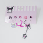 Kuromi Mismatch Icons Earrings - Sanrio