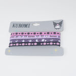 Kuromi 4 Pack Rubber Bracelet Set - Sanrio
