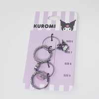 Kuromi Skull 4 Pack Ring Set - Sanrio