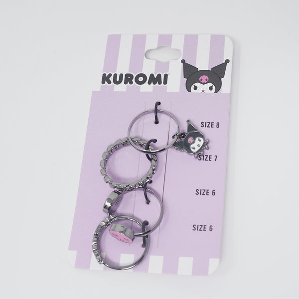 Kuromi Skull 4 Pack Ring Set - Sanrio
